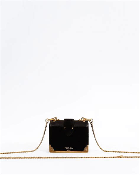 Prada Velvet Cahier Micro Crossbody Bag 